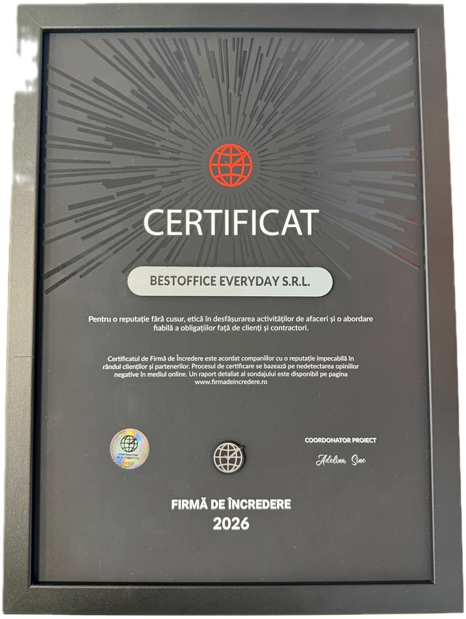 Certificato Firmă de Încredere 2026 — BESTOFFICE EVERYDAY S.R.L.
